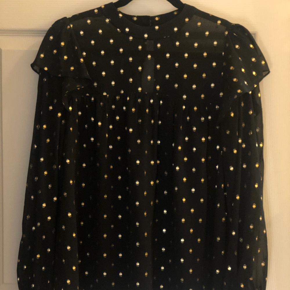 SCCOP holiday Polka Dot blouse top